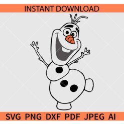  Happy olaf SVG, Snowman Olaf Svg, Frozen Olaf svg