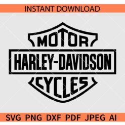 Harley Davidson Motorcycles Logo SVG, Harley Davidson Logo SVG