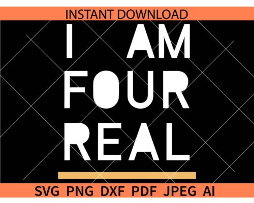 I am four real SVG