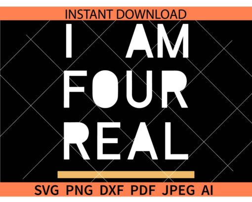 I am four real SVG