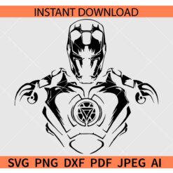 Iron man Silhouette SVG