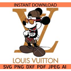 Louis Vuitton Mickey Mouse SVG, Mickey Mouse Louis Vuitton SVG