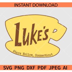 Luke’s Gilmore Girls Stars Hollow SVG, Gilmore Girls Stars Hollow Connecticut SVG