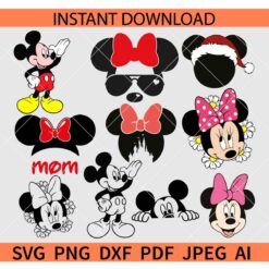 Mickey Minnie Bundle SVG, Mickey Mouse Bundle SVG, Disney Bundle SVG
