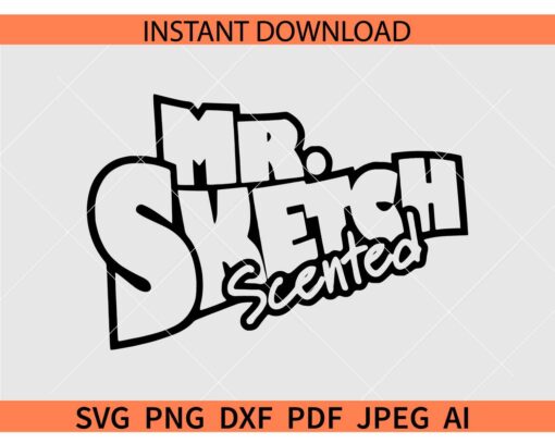Mr sketch scented marker SVG, Mr sketch scented Logo SVG