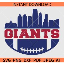New York Giants skyline SVG, New York Giants Football skyline SVG