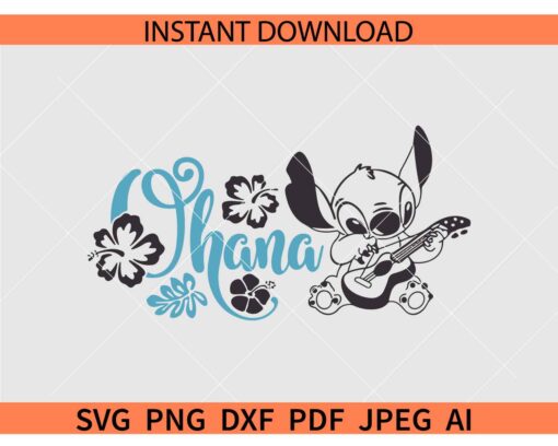 Ohana Stitch SVG