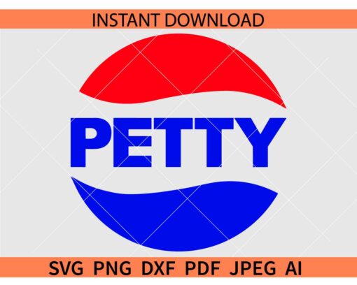 Petty Pepsi SVG, Pepsi Petty Logo SVG
