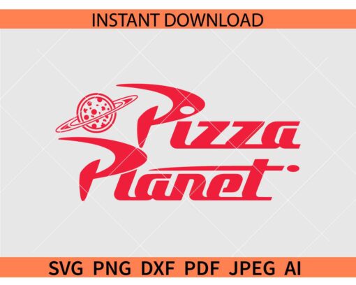 Pizza Planet logo SVG