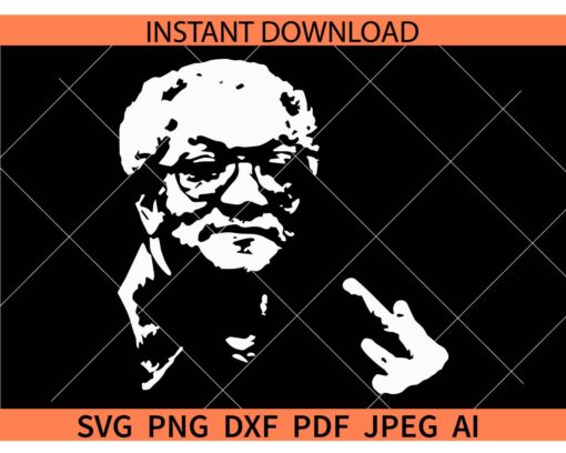Redd Foxx Middle Finger SVG