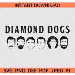 Richmond Lasso Kent SVG, Diamond Dogs Characters SVG