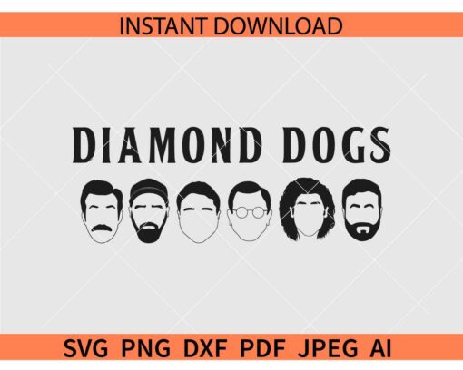 Richmond Lasso Kent SVG, Diamond Dogs Characters SVG