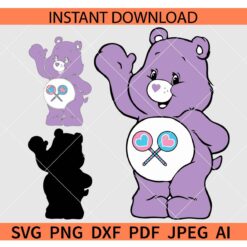 Share Bear SVG, Share care bear Layered SVG