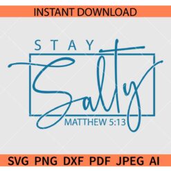 Stay Salty SVG, Matthew 513 Stay Salty SVG, Salt of the Earth SVG