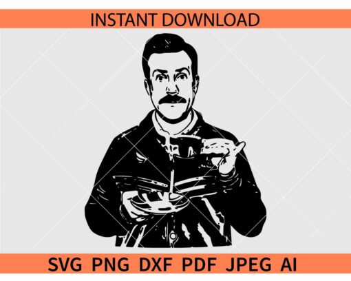 Ted Lasso SVG, Roy Kent SVG, Lasso Football Coach SVG