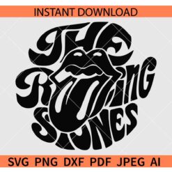 The rolling Stones Tongue SVG