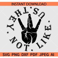 They not like us logo SVG, Kendrick music SVG, They not like Us SVG