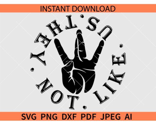 They not like us logo SVG, Kendrick music SVG, They not like Us SVG