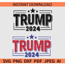 Trump 2024 Badge SVG, Trump 2024 Logo SVG