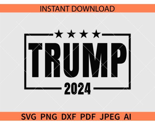 Trump 2024 SVG, President Trump SVG