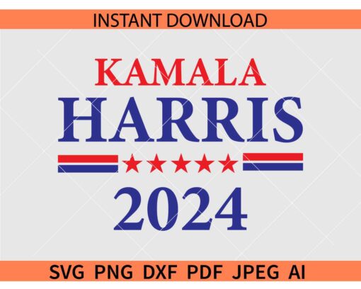 Vice President Kamala Harris for President 2024 SVG, Kamala Harris 2024 SVG