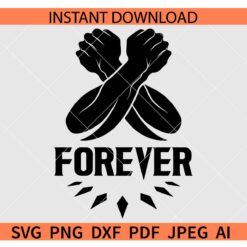 Wakanda Forever cross arms SVG, Forever Salute SVG, Black Panther Hand Gesture SVG