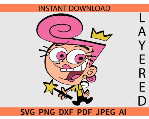 Wanda the fairly SVG, Timmy Turner SVG, Wanda and Cosmo Svg