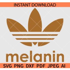 Adidas Melanin SVG, Melanin Adidas Logo SVG, Adidas Logo Melanin SVG