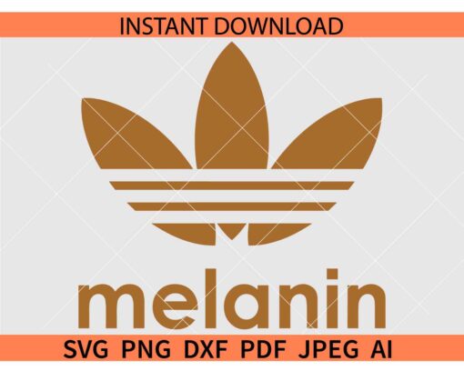 Adidas Melanin SVG, Melanin Adidas Logo SVG, Adidas Logo Melanin SVG
