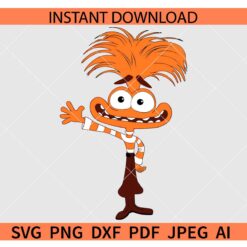 Anxiety Character from Inside Out Movie SVG, Inside Out Anxiety Disney Character SVG