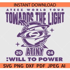 Ateez Towards The Light Tour SVG, Ateez world Tour SVG