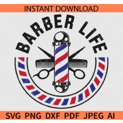 Barber life SVG, Barber Tools SVG, Shaving Tools SVG