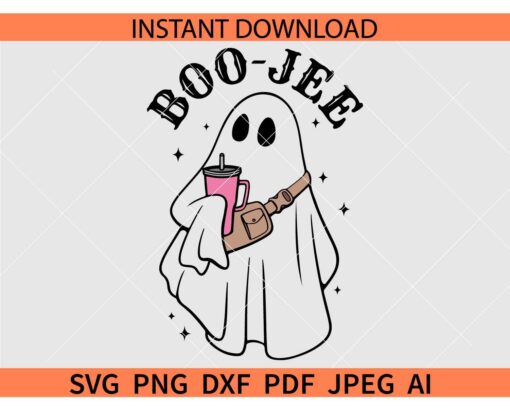 Boo Jee Halloween SVG, Boo Jee Halloween Stanley Tumbler Inspired SVG