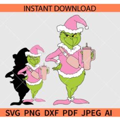 Bougie Grinch SVG, Bougie Grinch Iced Coffee SVG, Bougie Grinch Stanley Tumbler Inspired SVG