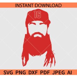 Brandon Marsh SVG, Philadelphia Baseball SVG, Baseball Player Shirt no 16 SVG