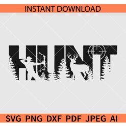 Deer-Hunting-svg, Deer svg, Hunting svg, Outdoor Scenery svg