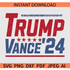 Distressed Trump Vance 2024 SVG, Trump Election 2024 SVG