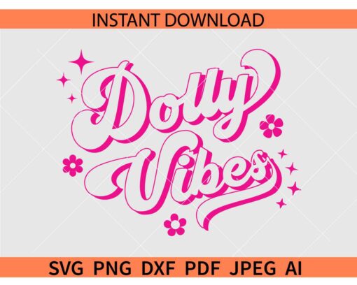 Dolly vibes SVG, Dolly Parton vibes SVG, Dolly vibes Swoosh SVG 