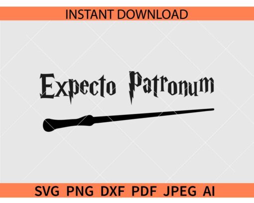 Expecto Patronum SVG, Wizardy HP Expecto Patronum SVG