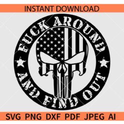 FAAFO-Punisher-skull-Flag-SVG, Punisher Skull Svg, 2nd Amendment Svg, Punisher Vector SVG Punisher Skull Clipart SVG