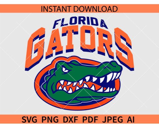 Florida Gators SVG, The Gators Logo SVG, Florida Gators Varsity SVG