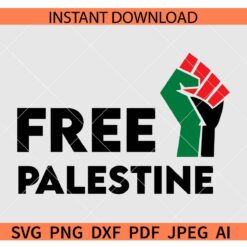 Free Palestine Fist SVG, Palestine flag Fist SVG, Stop war crimes in Hamas SVG, save Palestine Fist SVG