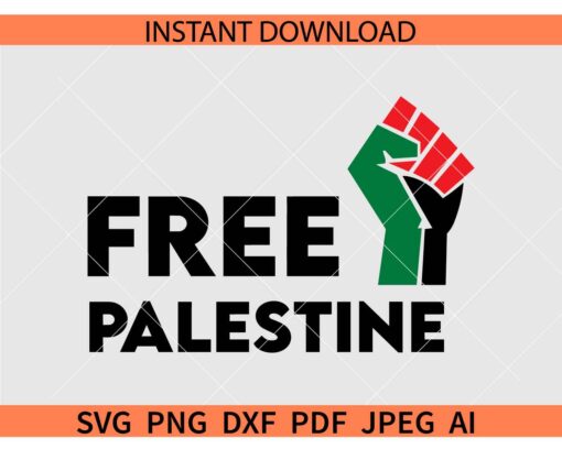 Free Palestine Fist SVG, Palestine flag Fist SVG, Stop war crimes in Hamas SVG, save Palestine Fist SVG
