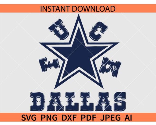 Fuck Dallas Logo SVG, The Dallas Star SVG, Naughty Dallas SVG
