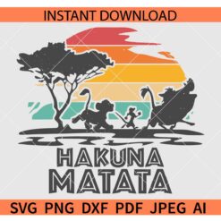 Grunge Hakuna matata SVG, Distressed Hakuna matata SVG