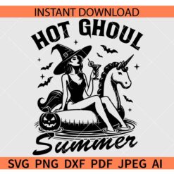 Hot Ghoul Summer SVG, Halloween Summer SVG