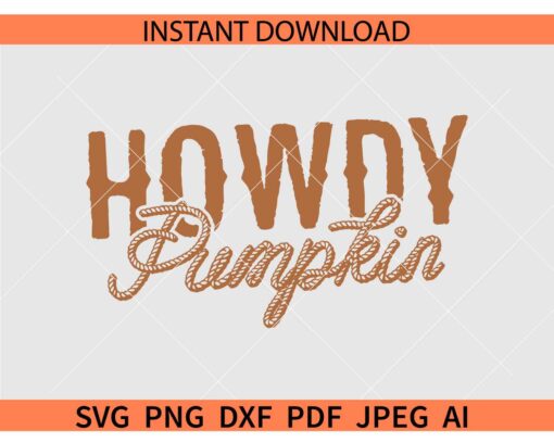 Howdy pumpkin SVG, Halloween SVG