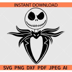 Jack Skellington Vector SVG, Jack Skellington Silhouette SVG