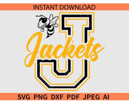 Jackets Jersey SVG, J Hornet Jackets SVG