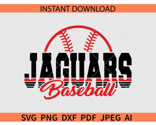 Jaguars Baseball SVG, Jaguars Sports SVG, Jaguars Baseball Ball SVG